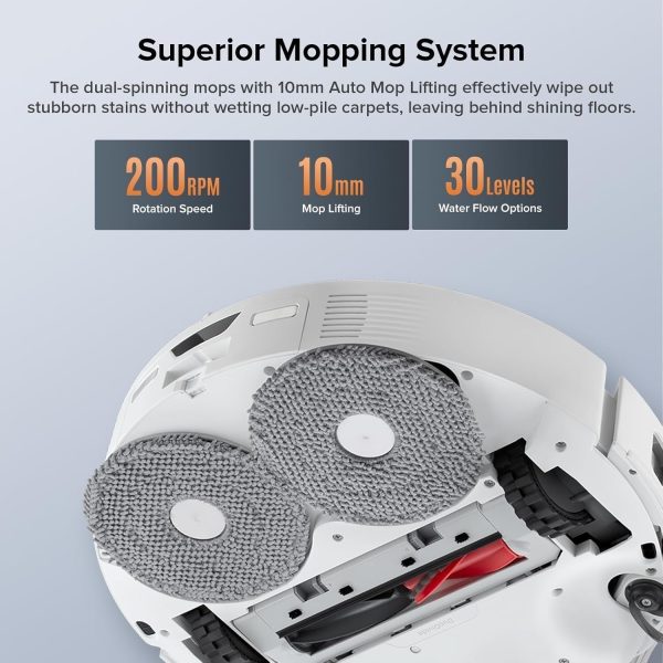 Roborock Qrevo Edge S5A Robot Vacuum & Mop, 18,500Pa, Zero-Tangle