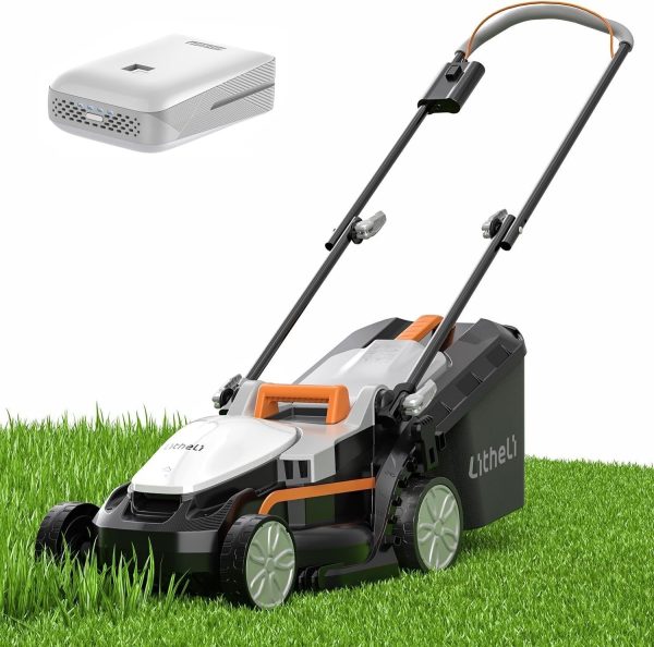 71F4dRK5UoL._AC_SL1500.jpg Litheli 13″ 20V Cordless Lawn Mower with 4.0Ah Battery