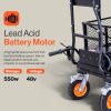 SuperHandy 48V Electric Power Wagon Utility Cart, 660 lb Load, 1000 lb Hauling Capacity