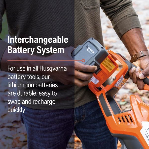 71NVbebNz0L._SL1500-3.jpg Husqvarna Leaf Blaster 350iB Cordless Leaf Blower 200 MPH, 40V Battery Included