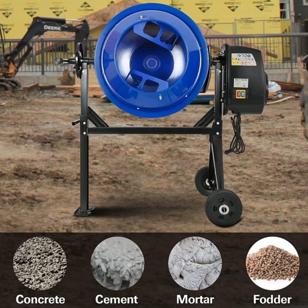 71NfEzfpkNL._AC_SL1500.jpg BILT HARD 4 Cu. Ft. Electric Cement Mixer – 550W Portable with Wheels