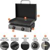 71OKEC1vJwL._AC_SL1500.jpg Blackstone 22″ Portable Tabletop Griddle – Dual Burner Flat Top Grill, 24,000 BTU Propane with Stainless Steel Faceplate & Rear Grease System
