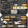 71PexuvCDNL._AC_SX569.jpg DEKOPRO 228 Piece Socket Wrench Auto Repair Tool Combination Package Mixed Tool Set Hand Tool Kit with Plastic Toolbox Storage Case