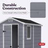 71QhzwudzrL._AC_SL1500-1.jpg Keter Manor 4×6 Resin Outdoor Storage Shed Kit-Perfect to Store Patio Furniture, Garden Tools Bike Accessories, Beach Chairs and Lawn Mower, Grey & White