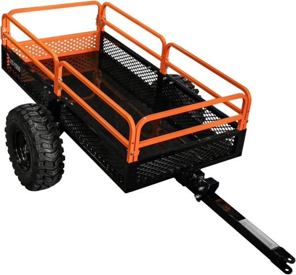 71SCQGV5jDL._AC_SL1500-1.jpg Impact Implements 1500 lb Utility Cargo Trailer with Pivot Dump for ATV, UTV, and Lawn Tractor
