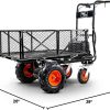SuperHandy 48V Electric Power Wagon Utility Cart, 660 lb Load, 1000 lb Hauling Capacity