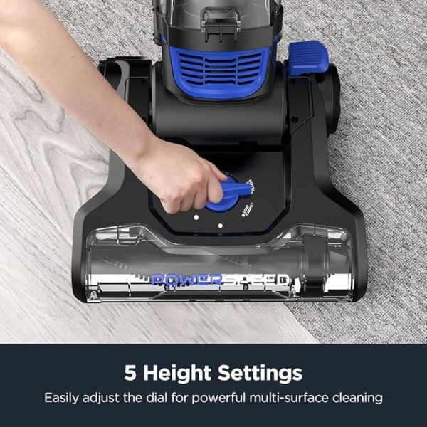 71e17Qyk5pL._AC_SX679.jpg Eureka Lightweight Powerful Upright Vacuum Cleaner for Carpet and Hard Floor, PowerSpeed, New Model,Blue,black/New Model