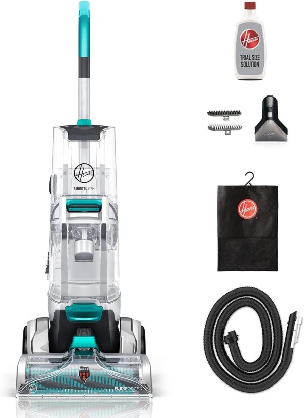 71obR1Jlj3L._AC_SL1500-1.jpg Hoover Smartwash Automatic Carpet Cleaner Machine, FH52000, Turquoise