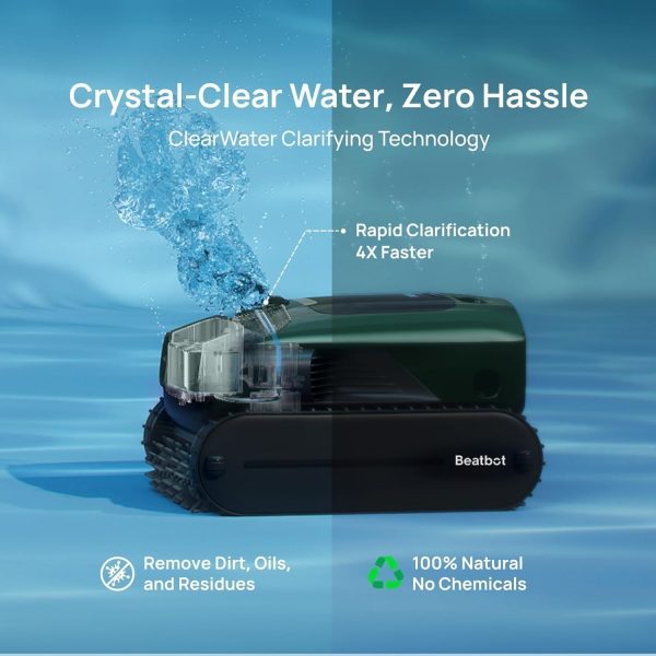 71qcOPkcwjL._AC_SL1500_0df008e6-791e-4780-9f6f-e0949b00d89a-1.jpg Beatbot AquaSense 2 Pro Robotic Pool Cleaner – 5-in-1 Cordless Skimmer & Clarifier, App-Controlled, Smart Parking, Up to 3,875 Sq. Ft. – Obsidian