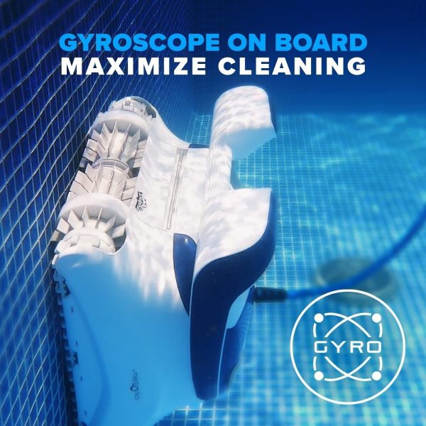 71rT6-obivL.jpg Dolphin Sigma Robotic Pool Cleaner (2024 Model) — Wi-Fi, App, Gyroscope, Weekly Timer, Waterline Cleaning & Massive Top-Loading Ultra-Fine and Standard Filters for In-Ground Swimming Pools up to 50ft