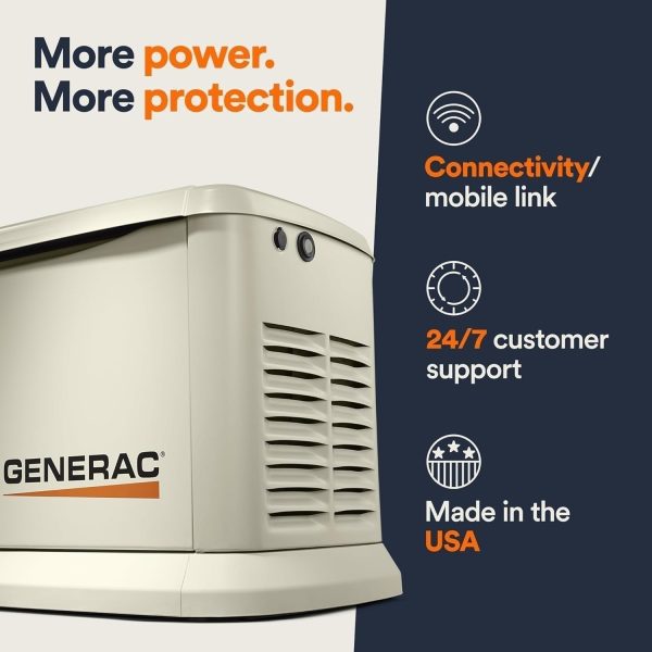 71vB91wZ6CL._AC_SL1500.jpg Generac 7210 24kW Air Cooled Guardian Series Home Standby Generator