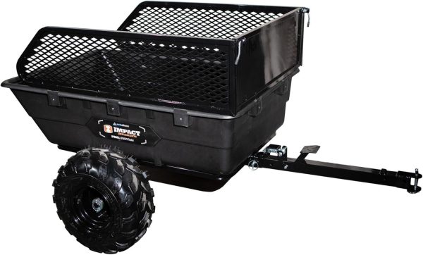 71ytw0evFzL._AC_SL1500-1.jpg Impact Implements 1500 lb Utility Cargo Trailer with Pivot Dump for ATV, UTV, and Lawn Tractor
