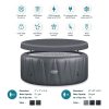 796eca3c-a29a-45d8-91ce-a9a9a288c59b.c6befcae8fe2a76dbe66a03ff64fa67e.jpg Wave Atlantic 6 Person Round Inflatable Hot Tub, Navy