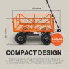 SuperHandy Electric-Assist Garden Cart, 5.7 Cu Ft, 440 lbs Load, All-Terrain Wheels