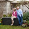 818Q5vc55oL._AC_SL1500.jpg Keter Westwood 150-Gallon Resin Outdoor Storage Box | Weather-Resistant Deck Bin for Patio Cushions, Garden Tools & Pool Accessories – Dark Grey