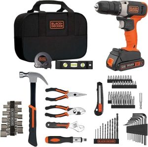 81AFLHAkBJL._AC_SX569.jpg beyond by BLACK+DECKER Home Tool Kit with 20V MAX Drill/Driver, 83-Piece (BDPK70284C1AEV)