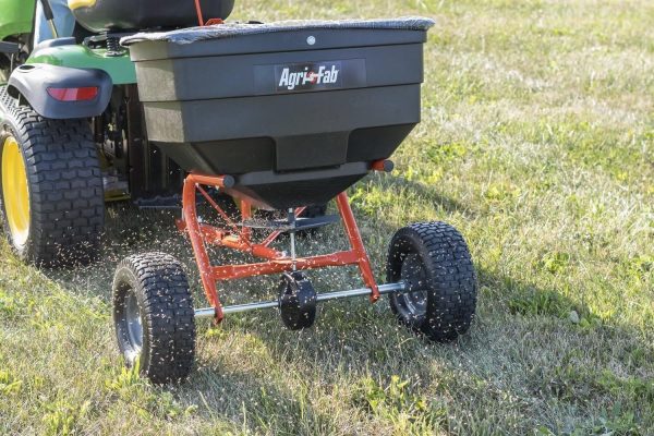 81Br_7z7lZL._AC_SL1500-1.jpg Agri-Fab 45-0543 Tow-Behind 100 lb Lawn & Garden Spiker Seeder Spreader