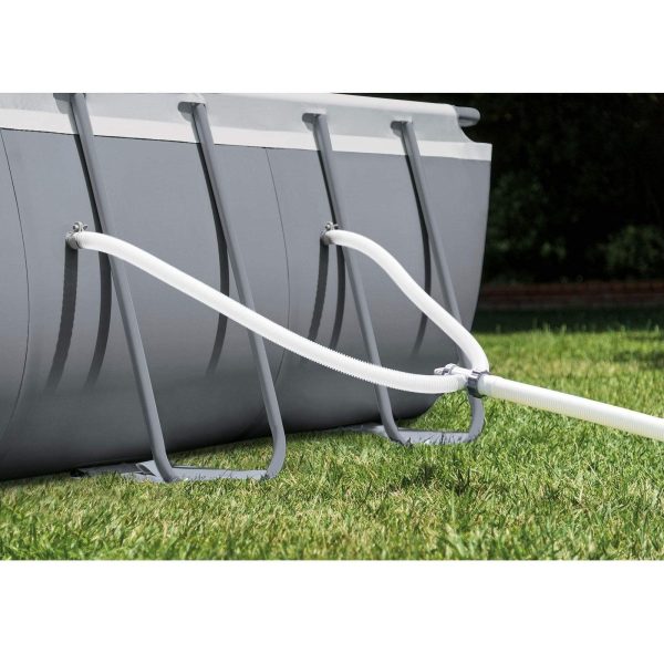 81C4_y4NjjL.jpg Intex 24ft x 12ft x 52in Ultra XTR Frame Rectangular Swimming Pool Set with Sand Filter Pump, Ladder, Ground Cloth, Cover and Robot Vacuum
