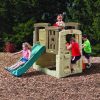 81FCNcnzveL._AC_SL1000-1-2-1.jpg Step2 Naturally Playful Woodland Climber II with Slide, Green