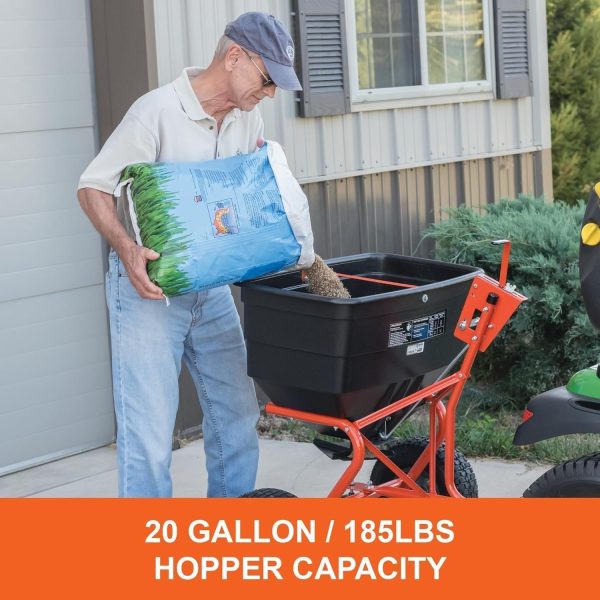 81Koub9_bIL._AC_SL1500-1.jpg Agri-Fab 45-0543 Tow-Behind 100 lb Lawn & Garden Spiker Seeder Spreader