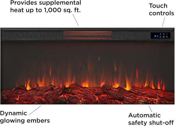 81bq24BRmvL._AC_SL1500.jpg Real Flame Malie 68″ Electric Fireplace with Mantel & Remote Control