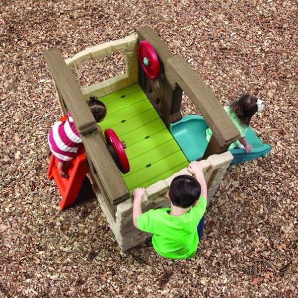 81ejb27r54L._AC_SL1000-1-2-1.jpg Step2 Naturally Playful Woodland Climber II with Slide, Green