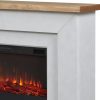 81g2YFGYhxL._AC_SL1500.jpg Real Flame Malie 68″ Electric Fireplace with Mantel & Remote Control