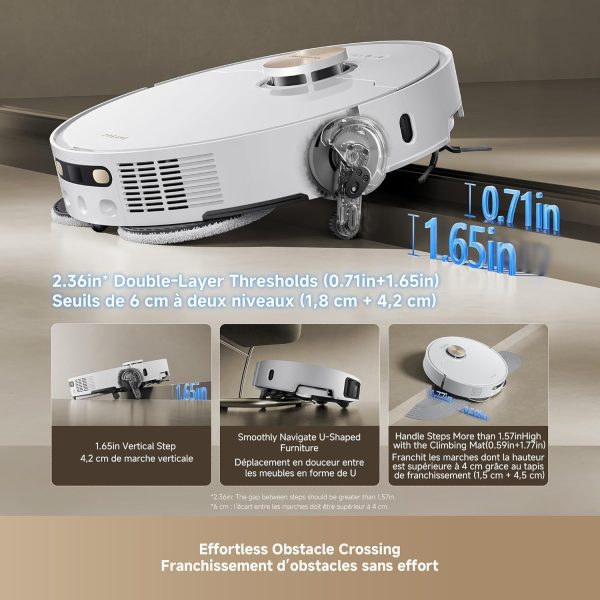 81gZX0xS1UL._AC_SL1500-1.jpg DREAME L50 Ultra Robot Vacuum & Mop, 19,500Pa, Auto-Empty