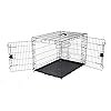 81mdnappYBL._SS100.jpg MidWest Homes for Pets 42-Inch iCrate for Large Breeds, 71-90 lbs, Double Door Folding Dog Crate with Divider Panel, Leak-Proof Tray & Secure Latches, Portable, Durable & Easy to Assemble