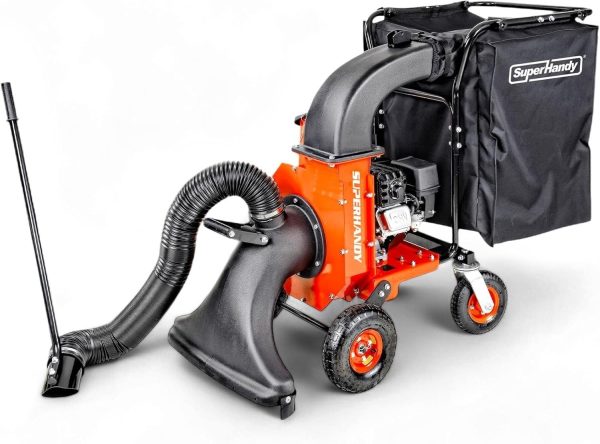 81nwcEgyftL._AC_SL1500-1.jpg SuperHandy 7HP Gas Leaf Vacuum & Wood Chipper, 10:1 Mulch, 6-Bushel Bag