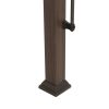 Pergola, Outdoor Steel Arched Pergola with Adjustable Canopy