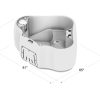 Premium AR300 2-Person 20-Jet Oval Plug & Play Hot Tub with Ozonator, Powered by Jacuzzi Pumps