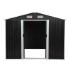 8x10ft-tool-storage-shed-charcoal-black.jpg 8′ x 10′ Tool Storage Shed Charcoal Black