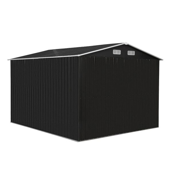 8x10ft-tool-storage-shed-charcoal-black22.jpg 8′ x 10′ Tool Storage Shed Charcoal Black