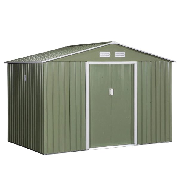 9-x-6-outdoor-storage-shed-garden-tool-house-with-foundation-4-vents-and-2-easy-sliding-doors-for-backyard-patio-garage-lawn-green.jpg Spacious 9′ x 6′ Outdoor Storage Shed with Foundation, Sliding Doors, and Vents – Green