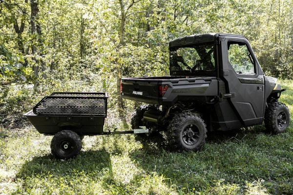 91-rse6gjHL._AC_SL1500-1.jpg Impact Implements 1500 lb Utility Cargo Trailer with Pivot Dump for ATV, UTV, and Lawn Tractor