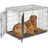 916OE0sVPqL._AC_UL232_SR232232.jpg MidWest Homes for Pets 42-Inch iCrate for Large Breeds, 71-90 lbs, Double Door Folding Dog Crate with Divider Panel, Leak-Proof Tray & Secure Latches, Portable, Durable & Easy to Assemble