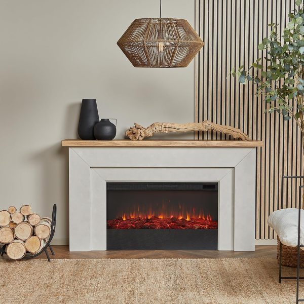 91ZPKR4z63L._AC_SL1500.jpg Real Flame Malie 68″ Electric Fireplace with Mantel & Remote Control