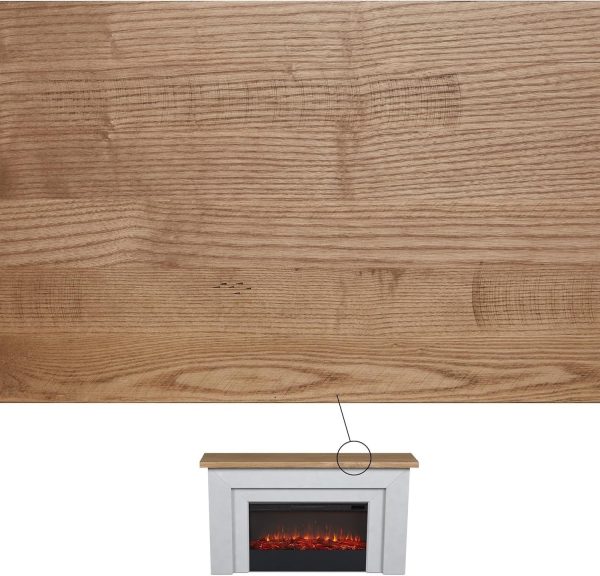 91tgygwSxvL._AC_SL1500.jpg Real Flame Malie 68″ Electric Fireplace with Mantel & Remote Control