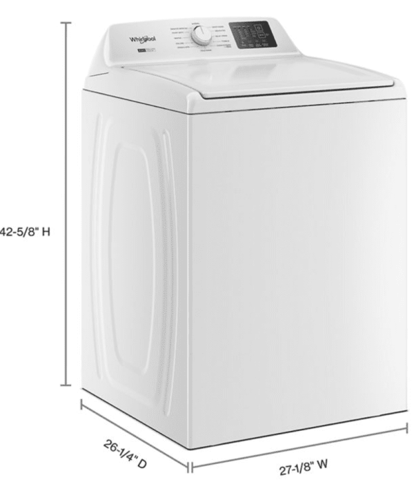 9c0be924-c687-47b2-99be-9d373169d409.1ce379d841222796f8ee2218e601a450.png Whirlpool WTW4107SW 4.2 – 4.3 Cu. Ft Top Load Washer with 2-in-1 Removable Agitator, White