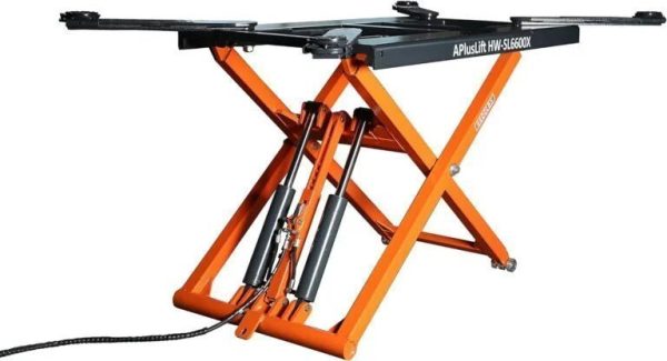 C-1.jpg APlusLift 6600LB Portable Mid-Rise Scissor Lift 110V Power HW-SL6600X