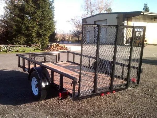 CO5.5X10GWPTLED_0_Co5.5X10Gwptled-105-1.jpg 5.5 X 10 Carry-On Utility Pipe Top w/ Mesh Tongue Box Trailer