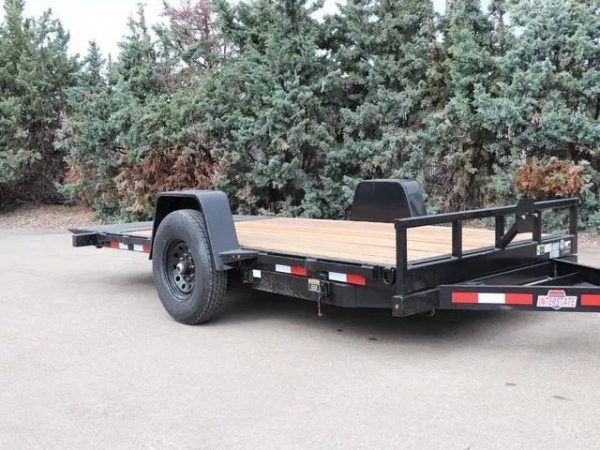 ITLT713SA2_1002000500_BLACK-102-1.jpg 7 X 14 Interstate Single Axle Tilt 7K Trailer
