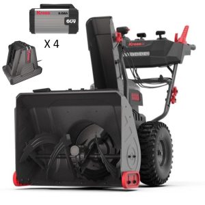 KG470_MainIage_222ded3b-349c-4483-be2c-dcaf798dc11a.jpg Kress KG471 60V 24-Inch 2-Stage Cordless Snow Thrower Kit (4×5Ah Batteries & Charger)