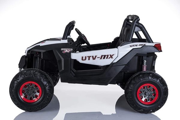 LightningUTV-wht2.jpg Best Ride On Cars Lightning UTV with 4 Motors-12V-White