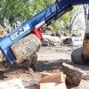 24 Ton Iron & Oak Upside Down Skid Steer Log Splitter Attachment (SMH2419)