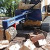 SMH2419_ACTION_FULL_03.jpg 24 Ton Iron & Oak Upside Down Skid Steer Log Splitter Attachment (SMH2419)