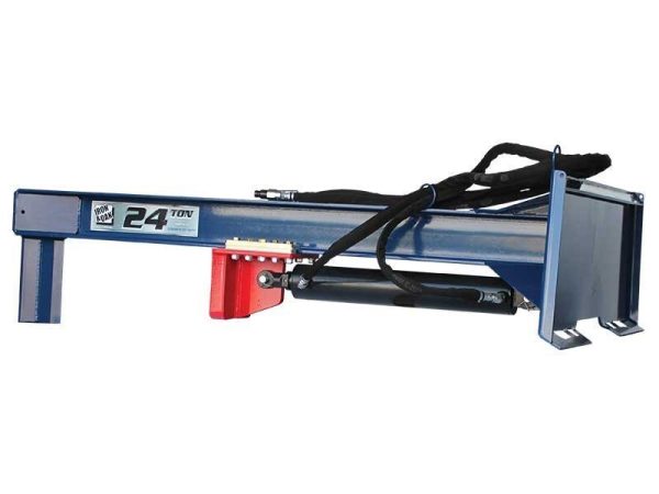 SMH2419_BL_FULL.jpg 24 Ton Iron & Oak Upside Down Skid Steer Log Splitter Attachment (SMH2419)