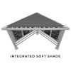 Richmond Modern Steel Cabana Pergola