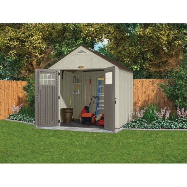 Suncast_Tremont_8_ft._W_x_7_ft._D_Resin_Storage_Shed_2.jpg Suncast Tremont 8 ft. W x 7 ft. D Resin Storage Shed